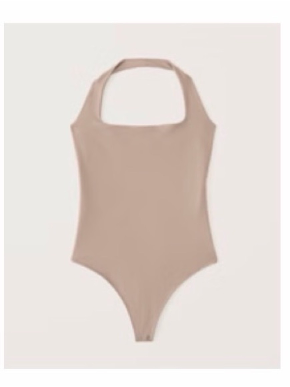 Double-Layered Seamless Fabric Halter Bodysuit